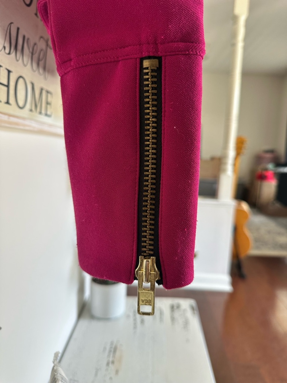 Worthington Fuchsia Peplum Zip Jacket - Picture 6 of 8